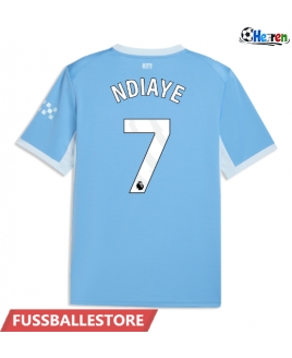Günstige Manchester City Iliman Ndiaye #7 Heimtrikot 2026-27 Kurzarm